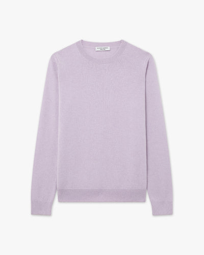 Women's Tribeca Crew Neck Sweater - Lilac Cashmere