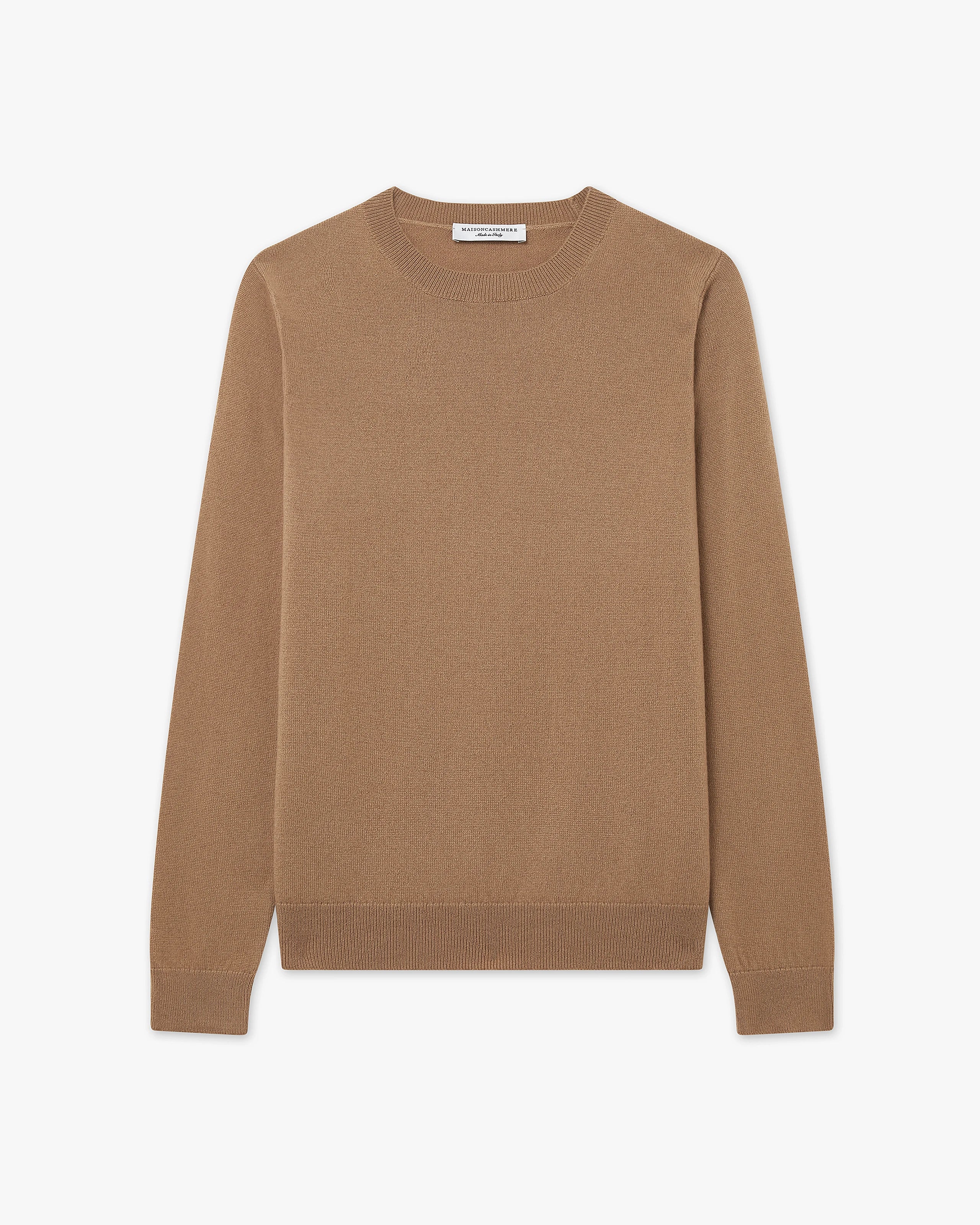 Women's Tribeca Crew Neck Sweater - Camel Cashmere