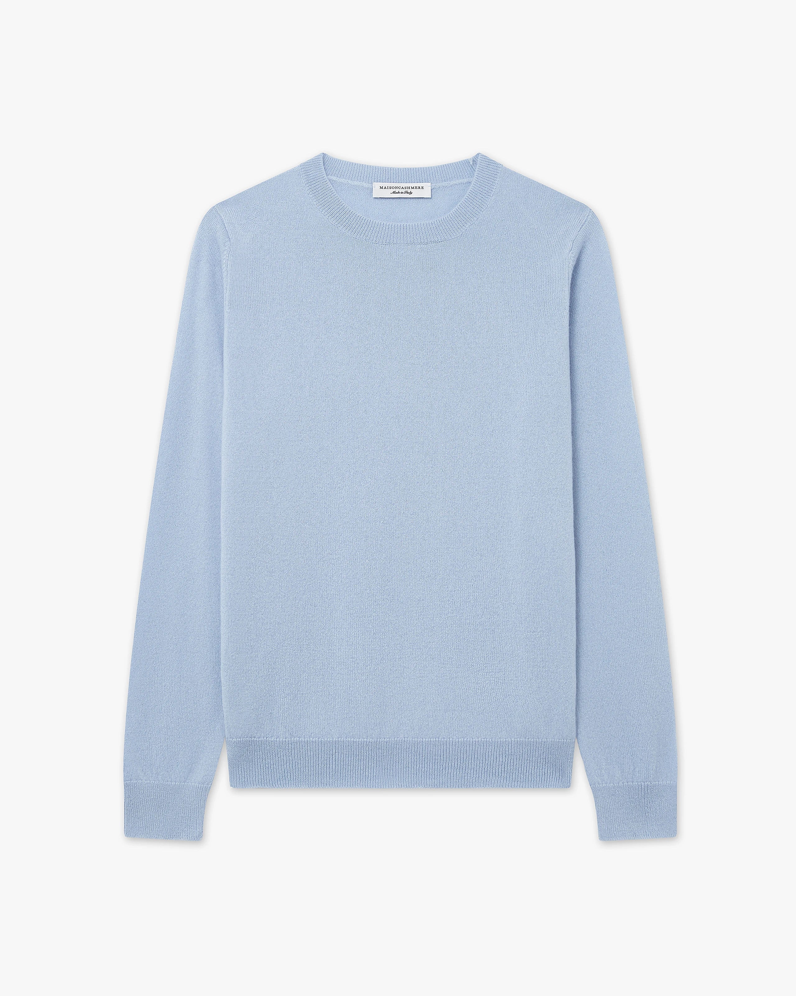 Women's Tribeca Crew Neck Sweater - Light Blue Cashmere