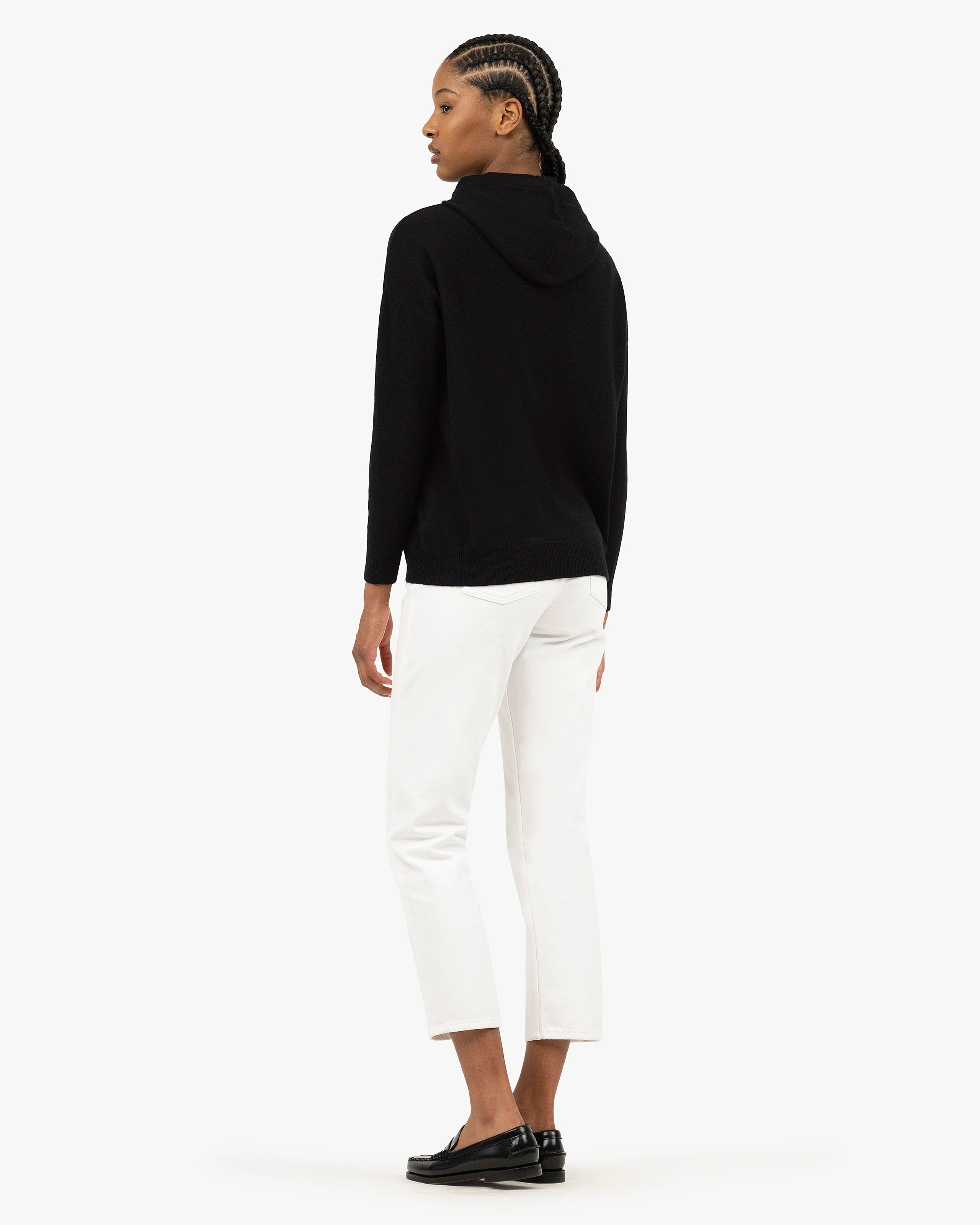 Women's Velia Maxi Hoodie - Black Cashmere