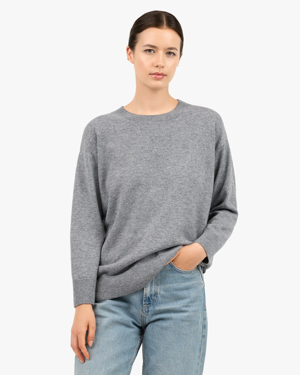 Velia Maxi Sweater - Medium Grey Cashmere