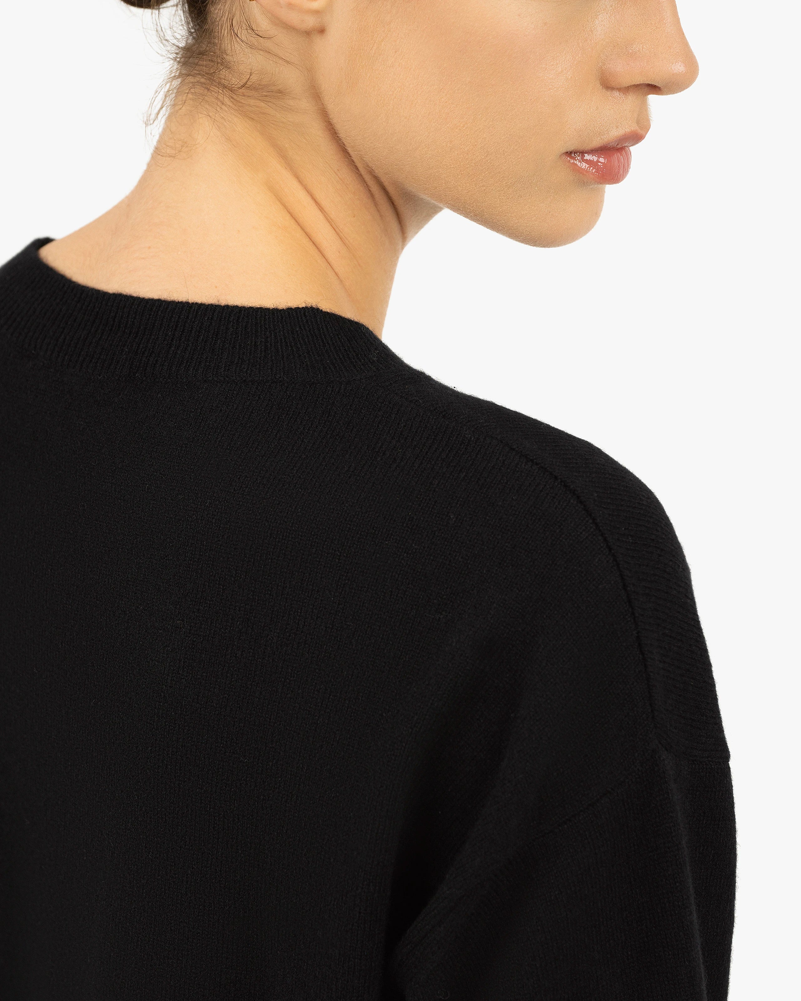 Velia Maxi Sweater - Black Cashmere