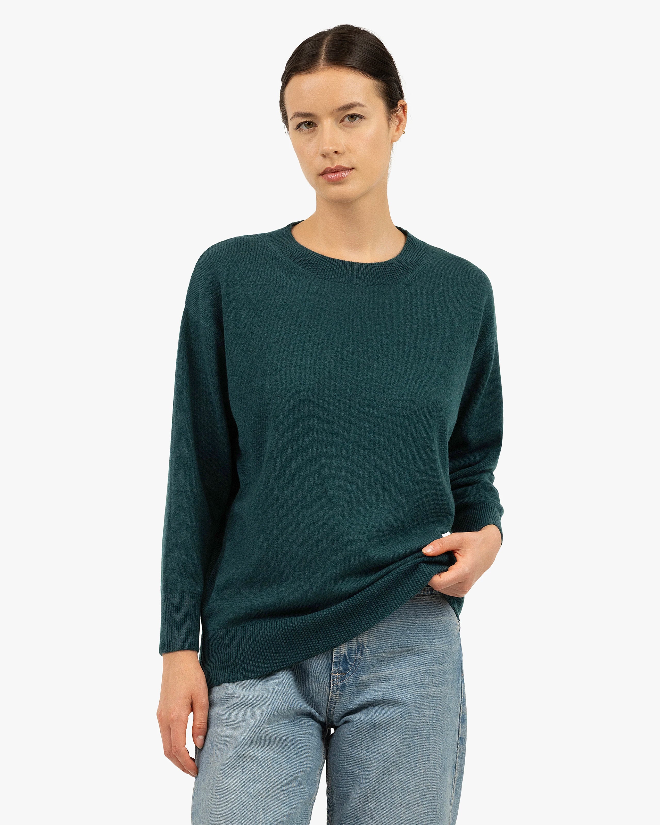 Velia Maxi Sweater - Green Cashmere