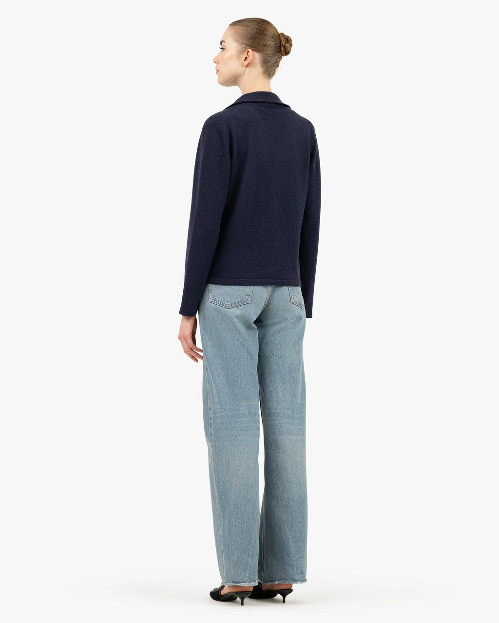 Siena Knit Blazer - Blue Merino / Cashmere