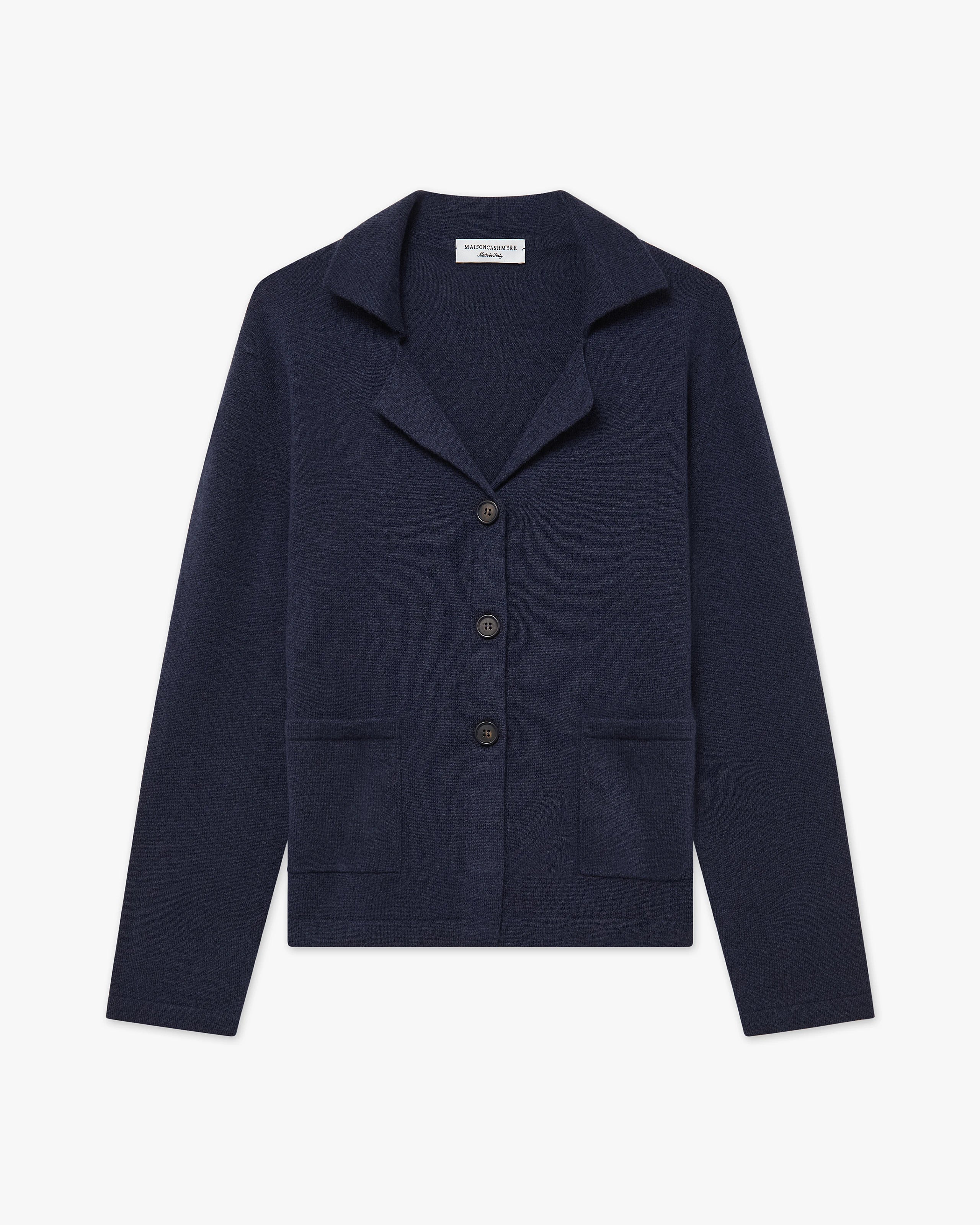 Siena Knit Blazer - Blue Merino / Cashmere