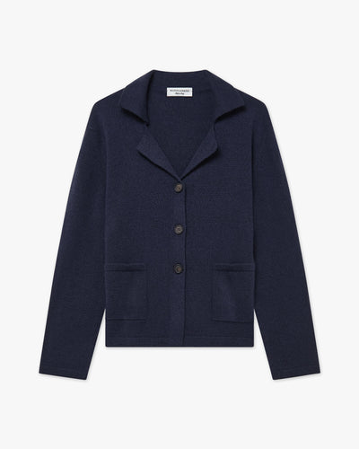 Siena Knit Blazer - Blue Merino / Cashmere