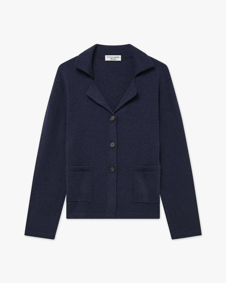 Siena Knit Blazer - Blue Merino / Cashmere