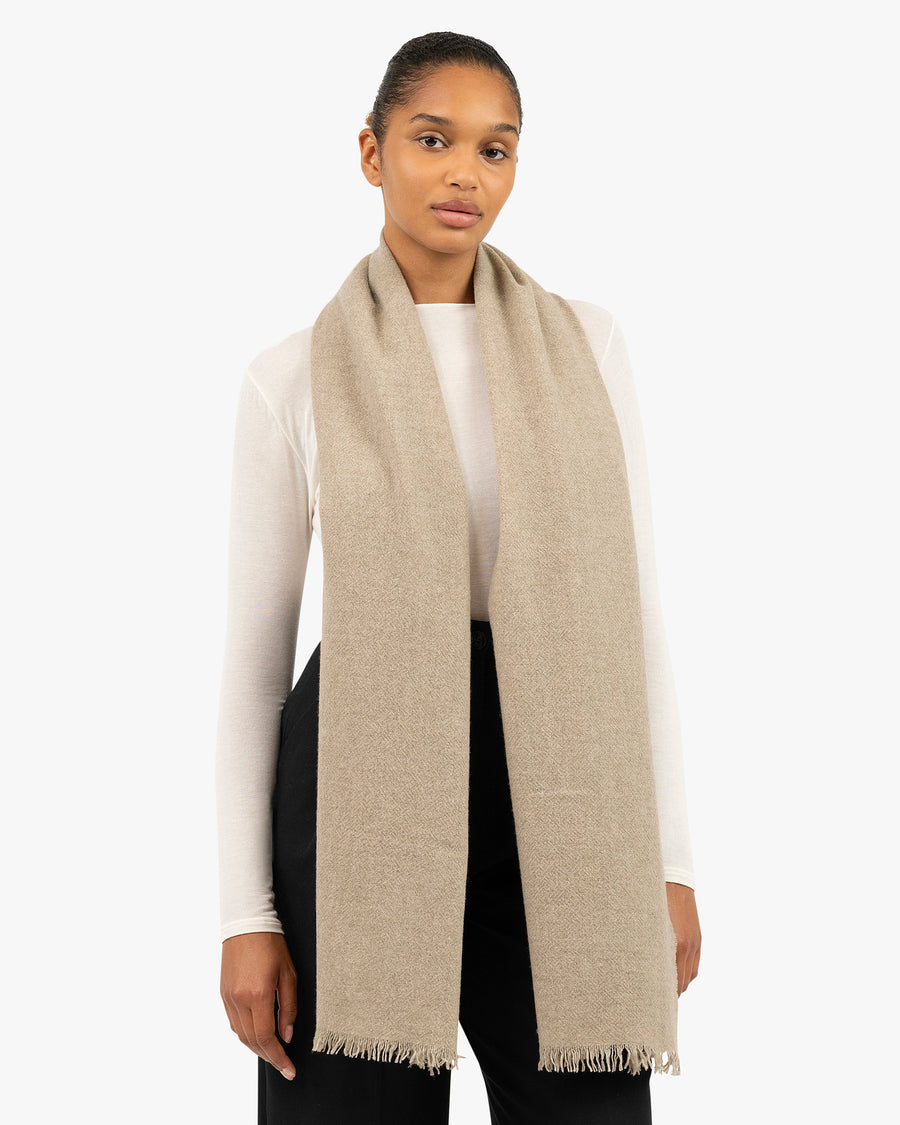 Bolgheri Wrap - Beige Cashmere