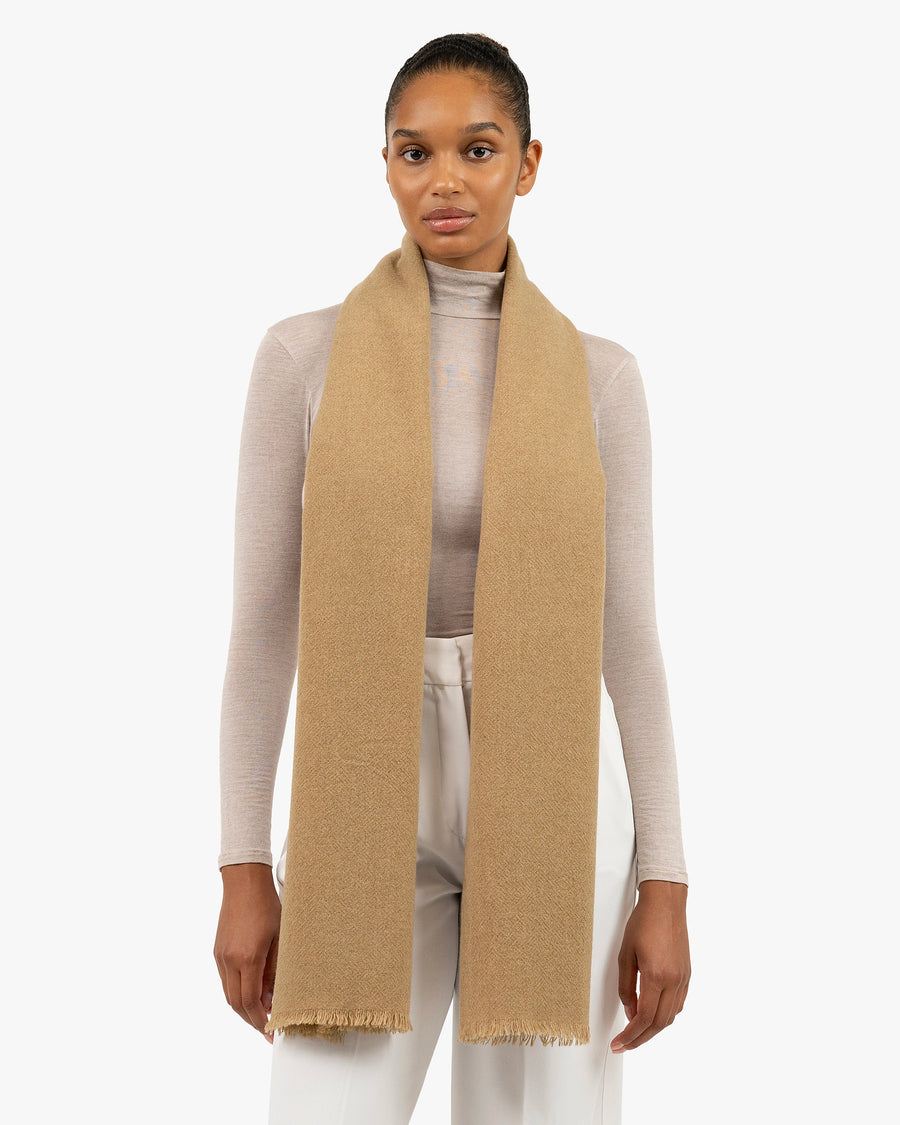 Bolgheri Wrap - Camel Cashmere
