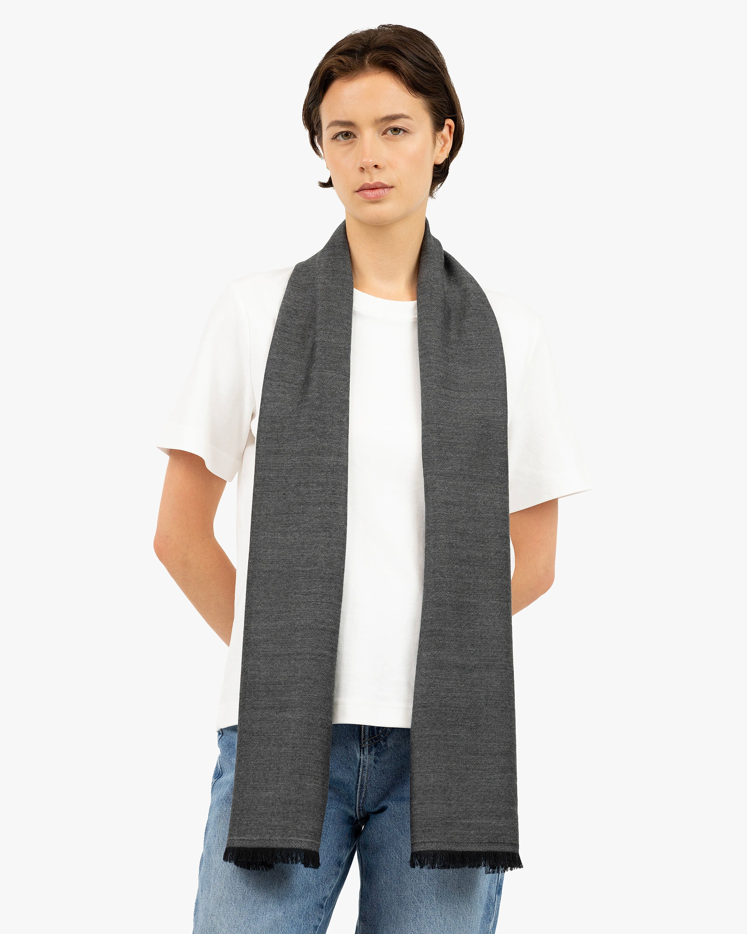 Positano Wrap - Grey Cashmere / Seta