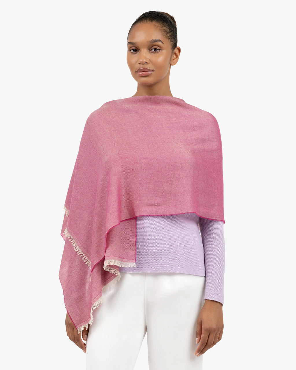 Positano Wrap - Fuchsia Cashmere / Seta