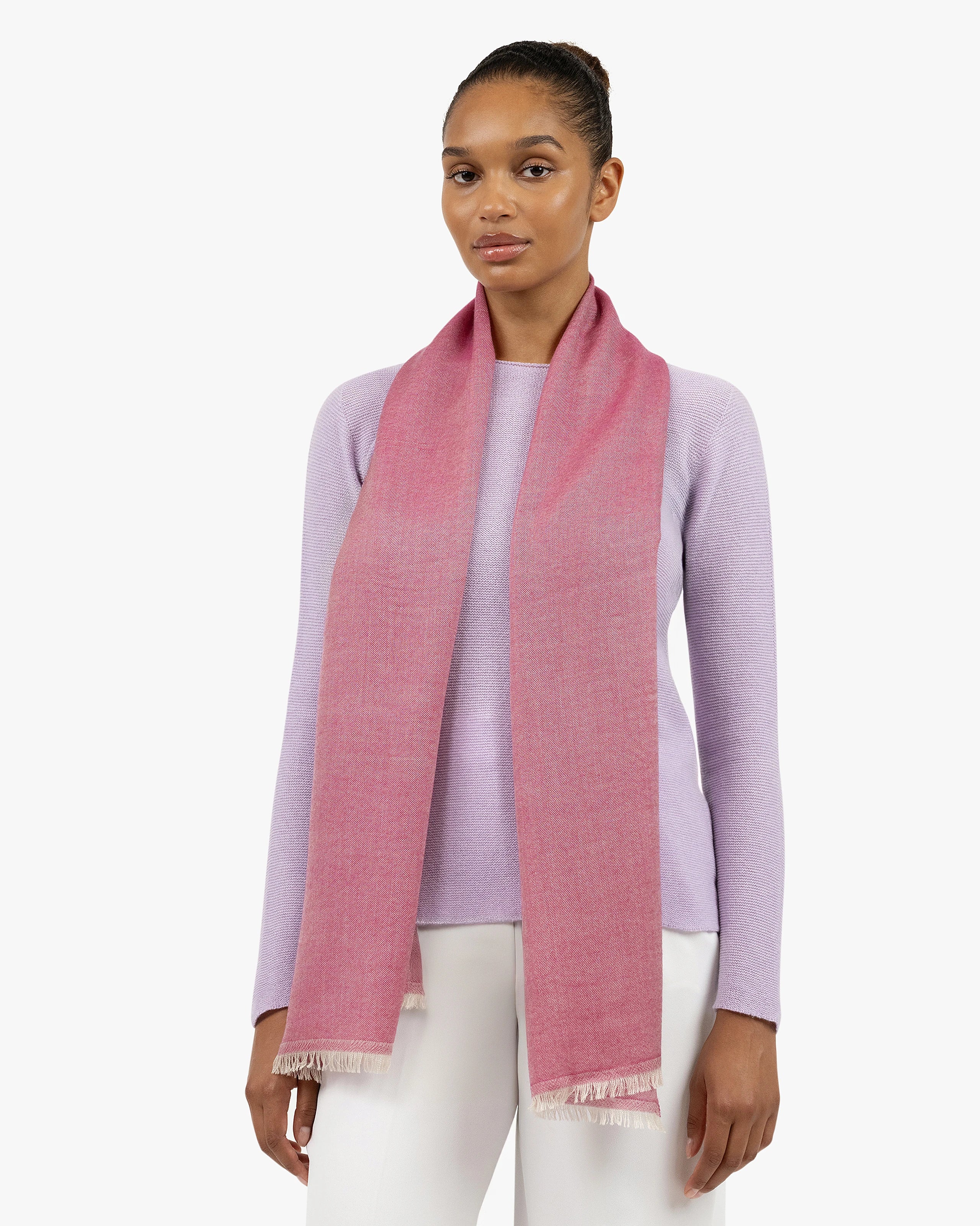 Positano Wrap - Fuchsia Cashmere / Seta