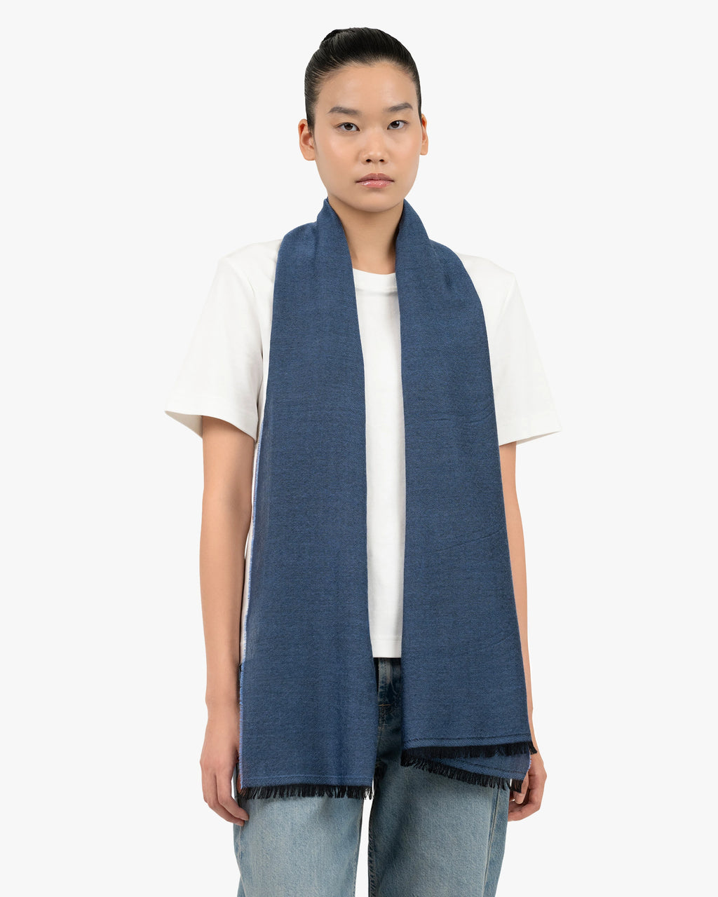 Positano Wrap - Blue Cashmere / Seta